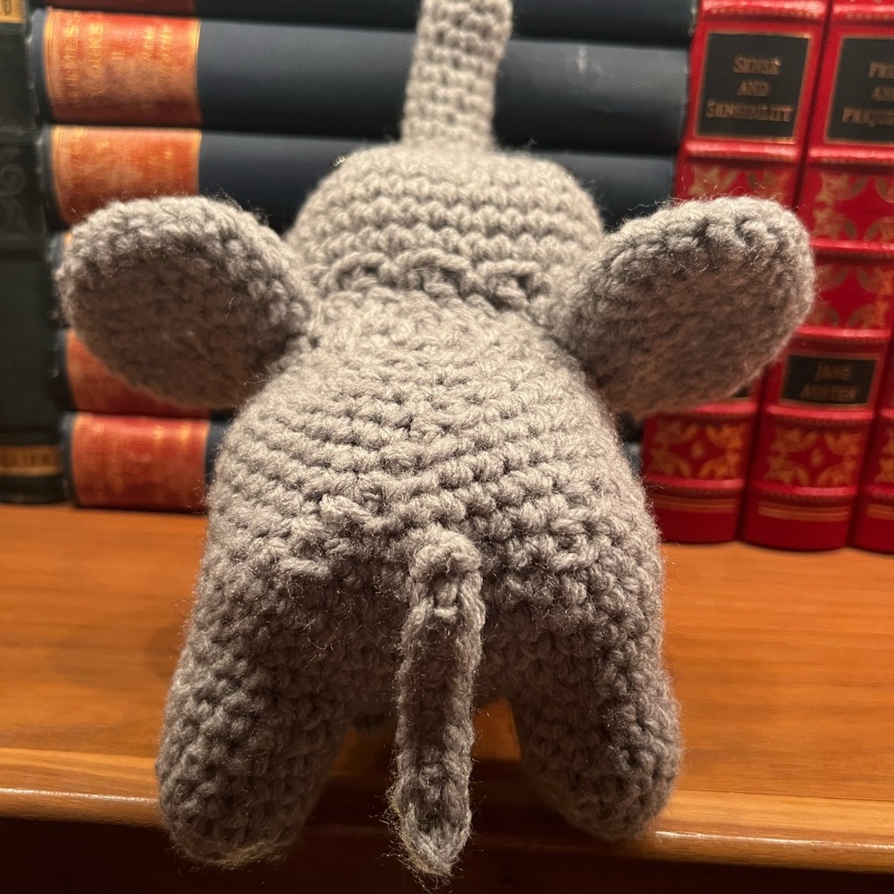 Hand Crocheted Ellie the Elephant Stuffed Animal! - Picture 8 of 9